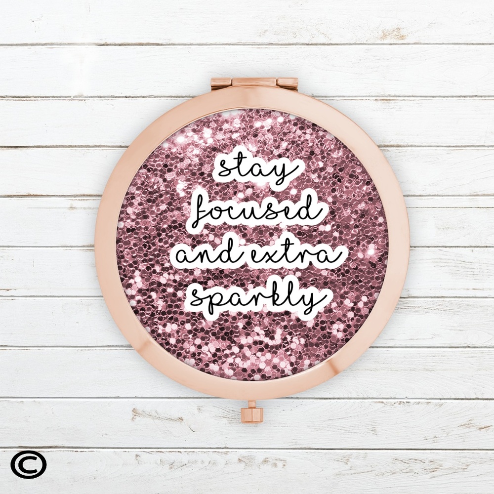 Funny Motivational Compact Mirrors